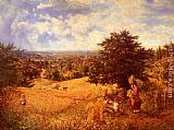 George William Mote Harvest Time painting
